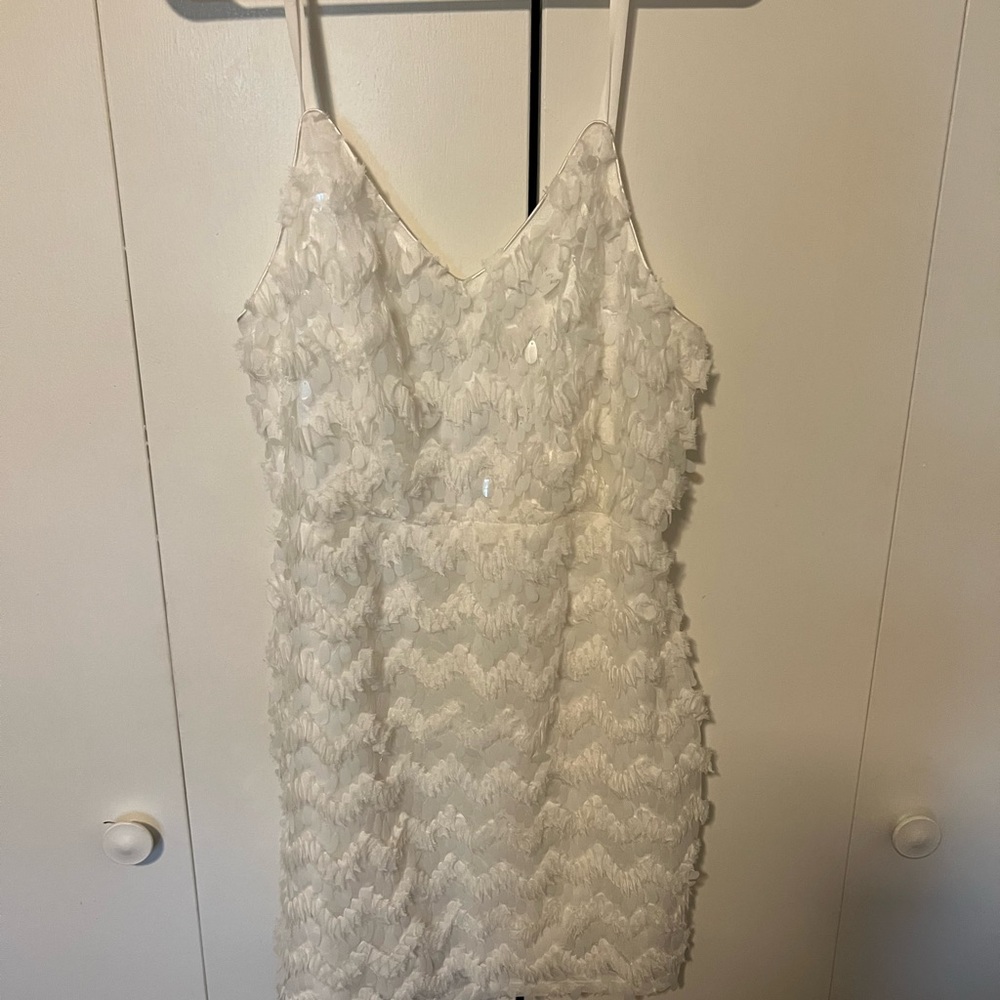 Sparkles white dress